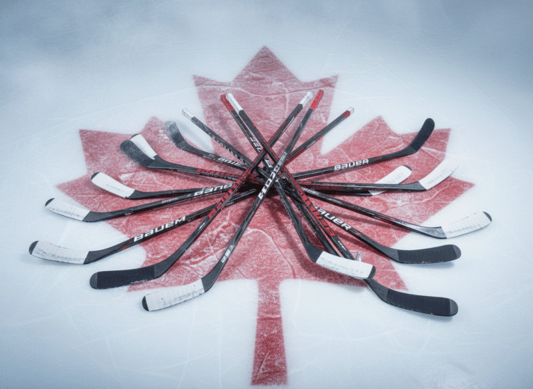 Hockey stick deals Canada – hockey sticks arranged in a circle
